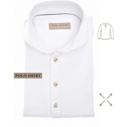 John Miller Polo Hyperstretch Performance Button Wit / male