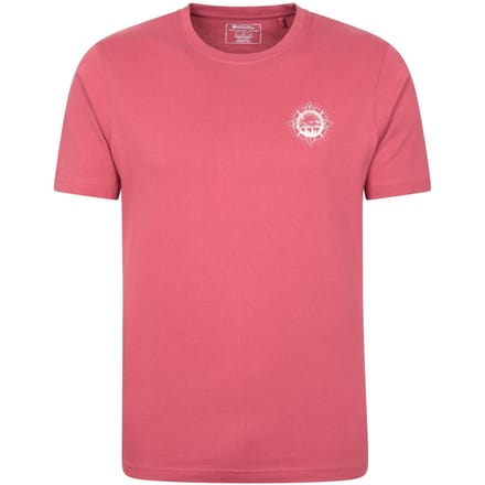 Mountain Warehouse Heren Compass Organic T-Shirt (Rood)