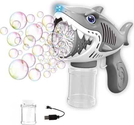 Shark - Bellenblaas speelgoed - USB oplaadbaar en incl. zeep - Voor kinderen - Bubble Game - bellenblaaspistool