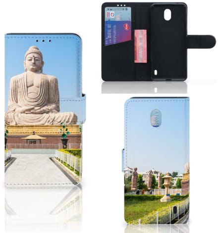 Nokia 1 Plus Flip Cover Boeddha