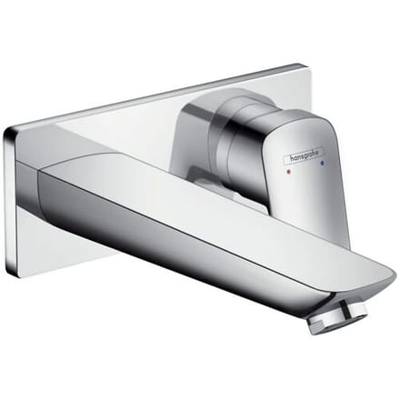 hansgrohe Logis ééngreeps wastafelmengkraan - Inbouw - Afbouwdeel - Chroom - Voorsprong uitloop 195 mm