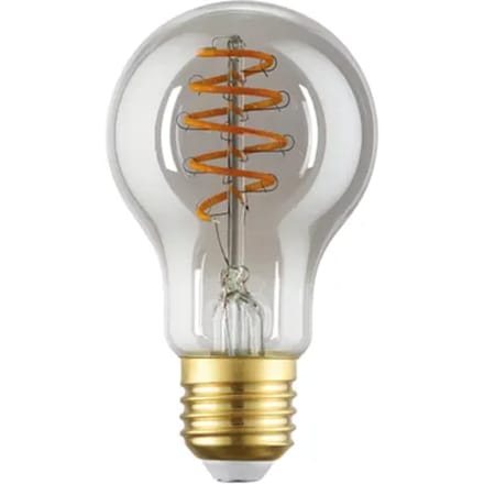 Eglo Ledfilamentlamp Peertje - Smoke - D6cm - Warm Wit - E27 - 4w