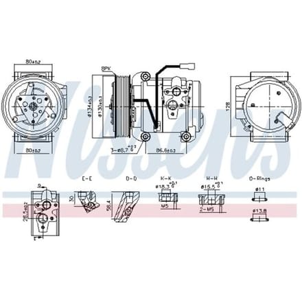 Airco-compressor NISSENS 890957