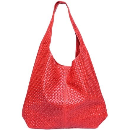 Luisa Vannini Rood Rundleer Tas
