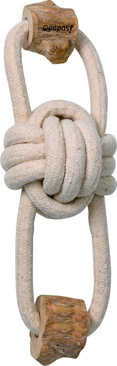 Quapas! Hondenspeeltje Koffiehout Pullbear - Hondenspeelgoed - 30x10 cm
