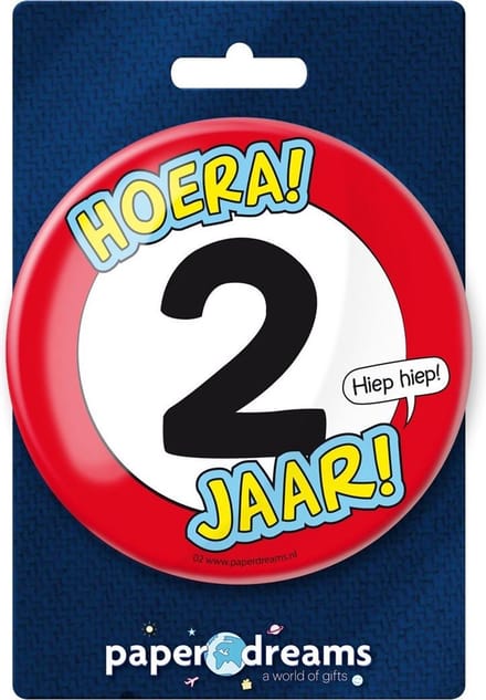Paperdreams - Button XL - 2 Jaar