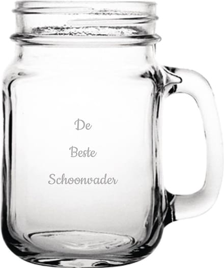 Gegraveerde Drinkglas 45cl De Beste Schoonvader