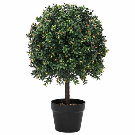 vidaXL - Buxusbal - Groen - 35 - x - 35 - x - 50 - cm - Kunststof