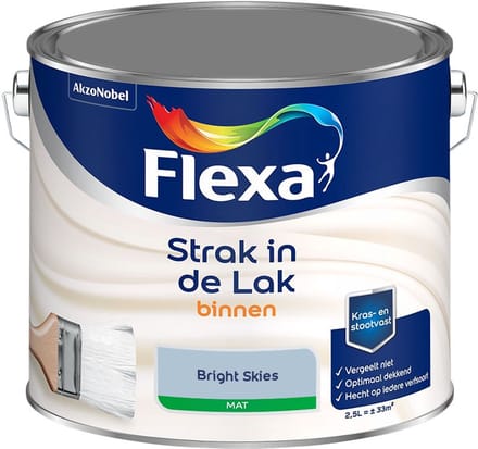Flexa - Strak In De Lak Binnenlak Mat - Bright Skies - Mengverf - 2,5 L