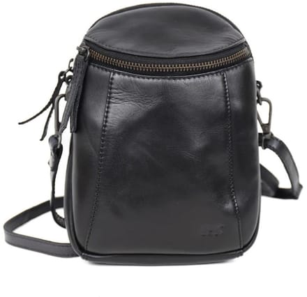 Bear Design Marlou Leren Crossbodytas - Dames Schoudertas van Leer - Zwart