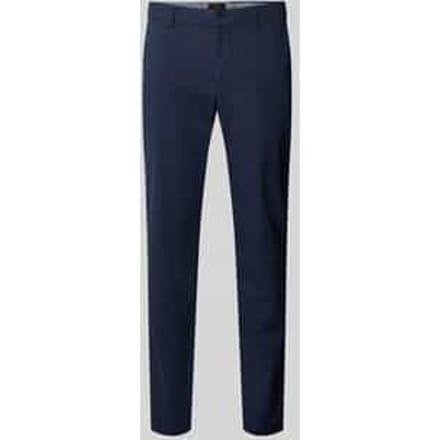 Slim fit stoffen broek met achterzakken model 'Brody'