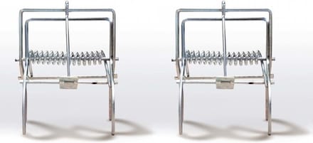 Professionele Mollenklem - 2x - schaarklem - metaal - Mollen vangen
