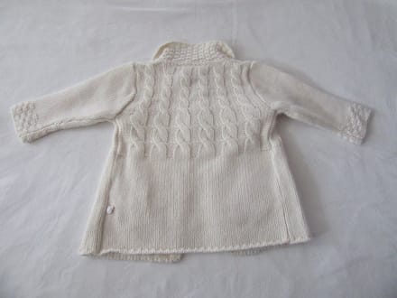 Noukie's - Gilet - Meisje - Creme met roze schijn - 3 maand 62