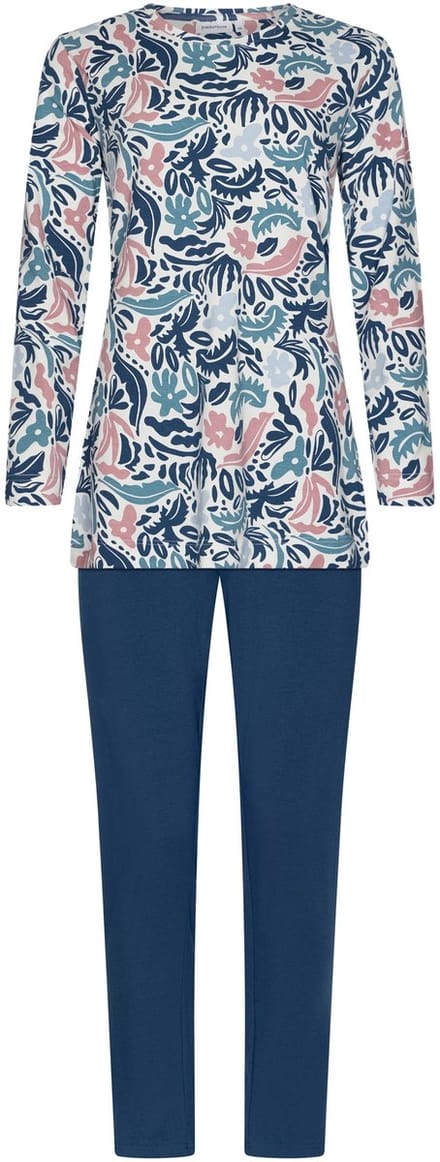 Pastunette - Blue Bloom - Pyjama - Bio Katoen - Maat 38