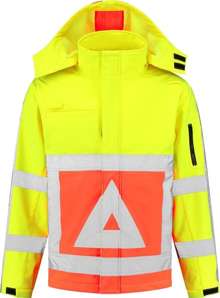 EM Traffic Softshell Jas Verkeersregelaar - Maat M
