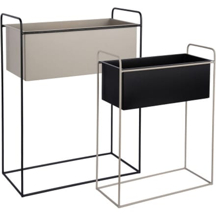 Present Time - Bloempot Set Reina - Zwart - 50,5x24x65 cm
