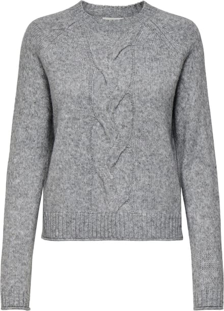 Jacqueline de Yong Trui Jdysusanna L/s O-neck Raglan Pull K 15351909 Medium Grey Melange Dames Maat - XL