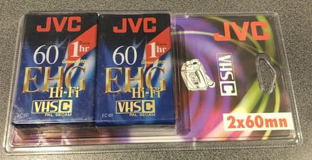 JVC VHS-C EHG EC-60 HI-FI (2 pack)