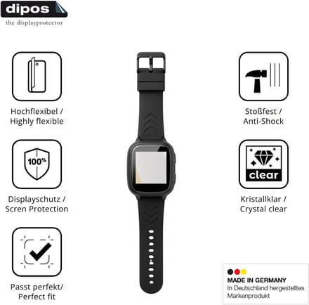 dipos – 2x Beschermfolie geschikt voor Zonaro BW-BLK-001 | 3D Full Cover Screenprotector | 100% Passend