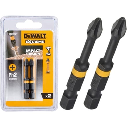 DeWalt DT70532T Ph2 Extreme Impact Torsion schroefbits - 50mm (2st)