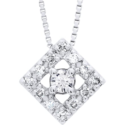 Ketting diamant diamanten 0.015 Cts White Gold