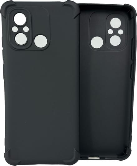 Shockproof Soft TPU hoesje Silicone Case Geschikt voor: Xiaomi Redmi 12C - Zwart