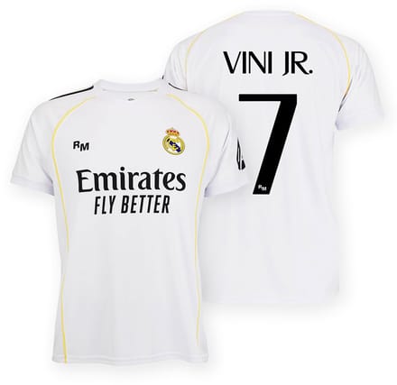 Real Madrid 25/26 Vinicius Thuis T-shirt Met Korte Mouwen Wit M Man