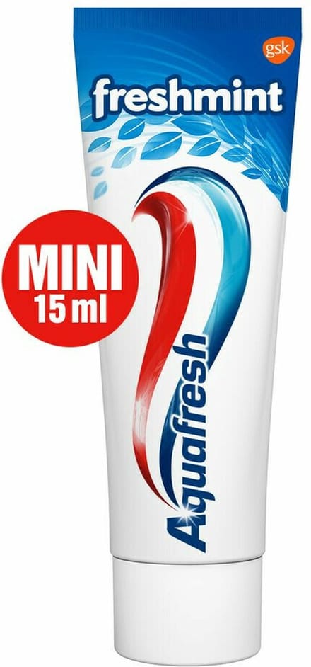 Aquafresh - Tandpasta Fresh & Minty Mini - 3 x 15 ml - Voordeelverpakking