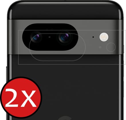 Camera Lens Protector - 2 Stuks - Geschikt voor Google Pixel 8 - Camera Screenprotector - Beschermglas - Gehard Glas - Tempered Glass - Screen Protector