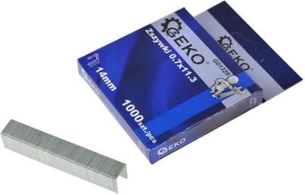 GEKO Nietjes - 0,7 x 11,3 mm - 14 mm lengte - 1000 stuks