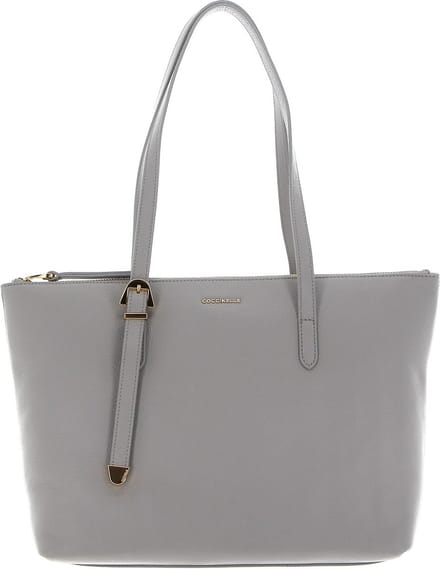 COCCINELLE Leren Schoudertas Coccinelle Gleen Handbag Stone Grijs