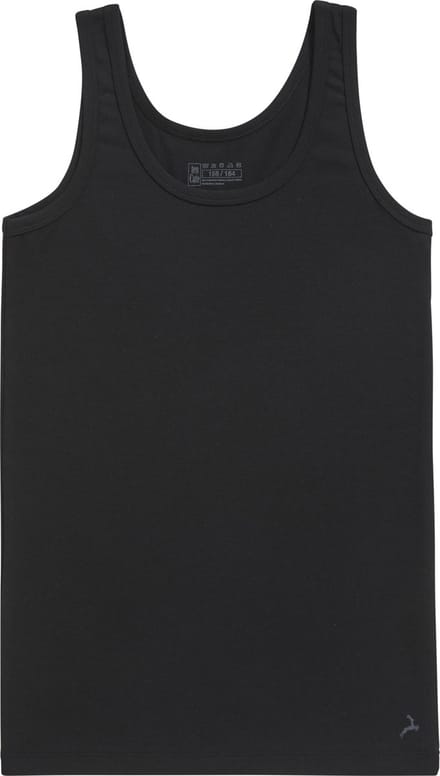 Ten Cate Basics organic cotton stretch singlet zwart voor Jongens | Maat 170/176