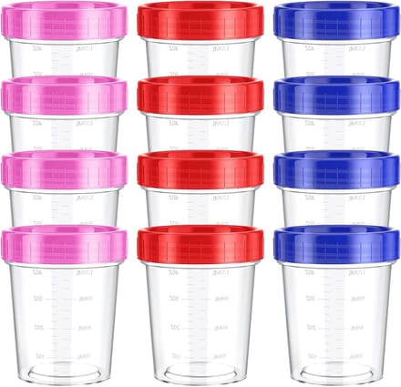 Dailygoods- Maatkan 12 stuks - Transparant - Lekvrij - Met deksel