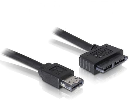 Delock - Kabel eSATAp - Slimline SATA13 Pin 0,5 m