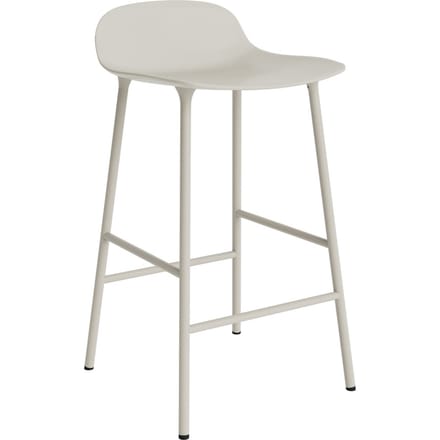 Normann Copenhagen Form barkruk met metalen frame - NormannCopenhagenFormLightGrey - 65 cm