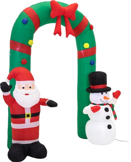 Arche de Noël gonflable à LED Père Noël Bonhomme de neige