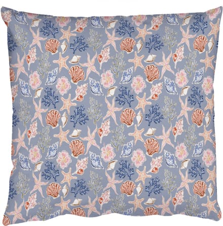 Sierkussens - Kussentjes Woonkamer - 40x40 cm - Kust - Zee - Blauw - Roze