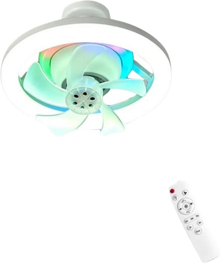 Nivard Plafondventilator - Met Verlichting - Plafond Ventilator - Met Lamp - Plafonniere Met Ventilator - Met Licht