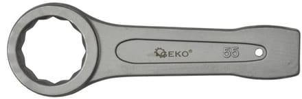 GEKO Ring Slogging Steeksleutel - 55mm - Voor Zwaar Werk - Chroom-Vanadium Staal