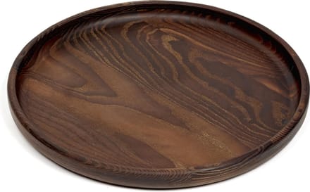 Serax Pascale Naessens Pure Dienblad Hout Rond Dark Brown 29 x 2,5 cm