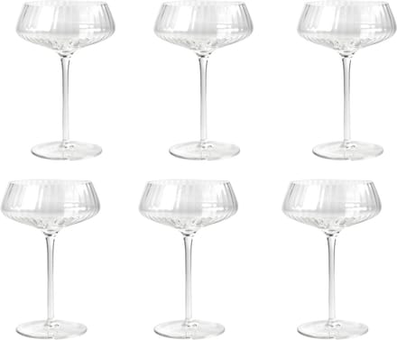 Ginza - Coupe glas 230 ml - Set van 6 stuks - cocktailglas - glazen