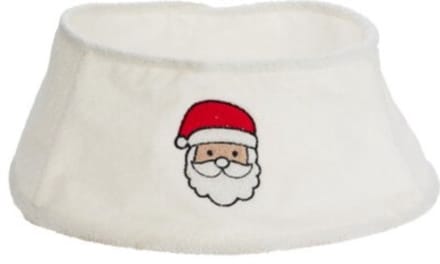 Home & Styling Kerstboomrok Kerstman - Ø60cm - Wit