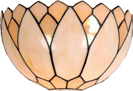 Lumilamp Wandlamp Tiffany 30x15x20 cm Beige Glas