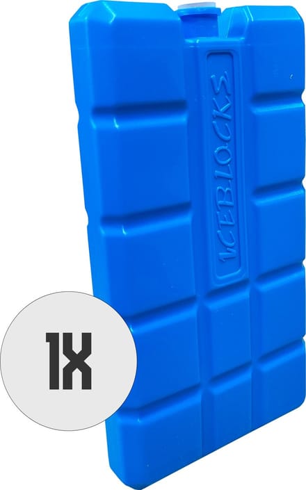 DULA Blauwe Koelelementen voor koelbox - 1 stuks 200 gram - 8 x 15 x 2 cm