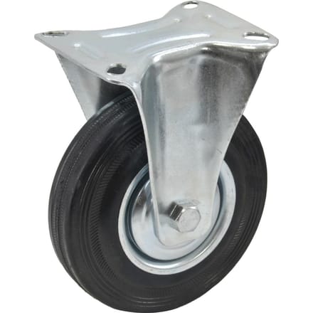 Awtools - Vast Wiel - Zwarte Rubber - 200mm - Stabiel - Duurzaam