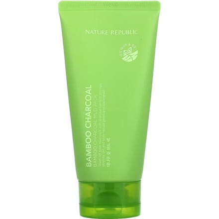 Nature Republic, Bamboe Houtskool Modder Masker, 150 ml (150 gr) green