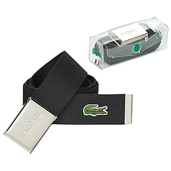 Lacoste Woven Belt - Zwart- Heren, Zwart 110CM