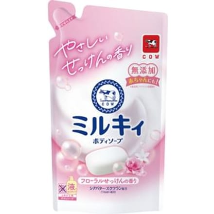 Cow Brand Soap - Milky Body Soap Floral - 360ml Refill
