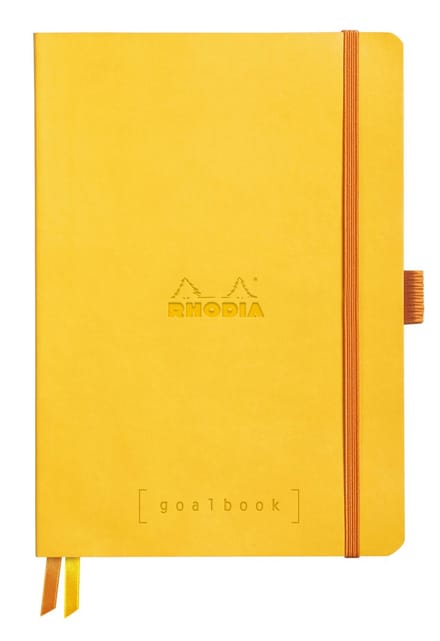 Rhodia Goalbook – A5 – 120 Bladen – Dotted – Ivoorkleurig Papier 90 g/m² – Elastieksluiting - Narcis
