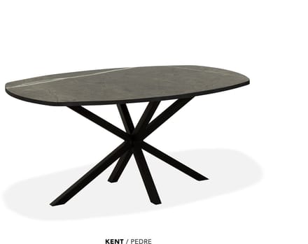 Maxfurn - Eettafel deens ovaal | Zeer krasvast | Kleur: Pedra | Afm. 220x120cm